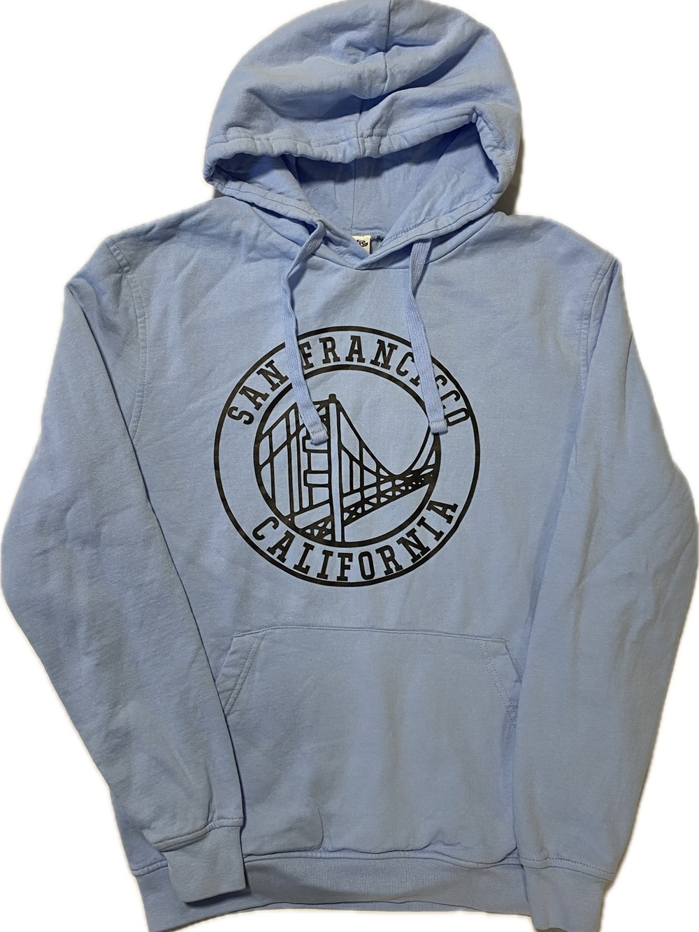 San Francisco California Light Blue Graphic Hoodie